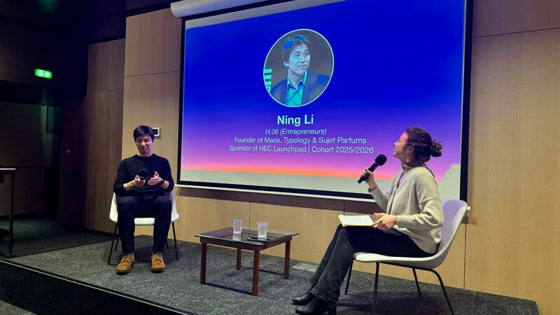 Ning Li, parrain de la promotion 2025-2026 du HEC Paris Startup Launchpad.